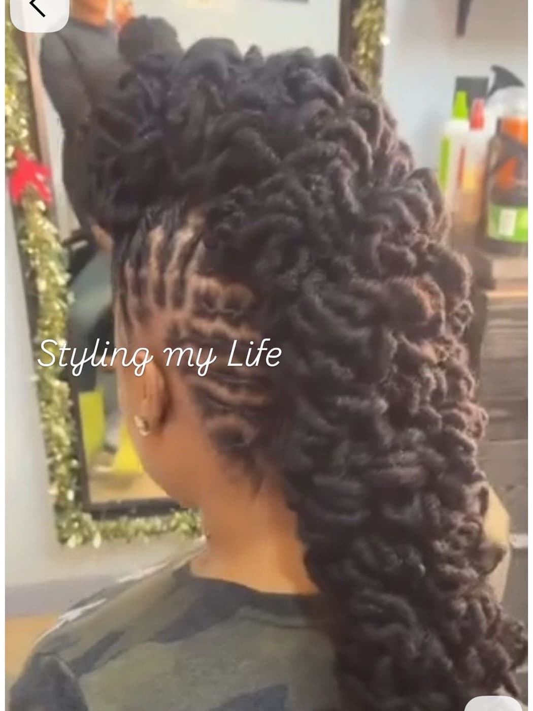 Styled Loc Mohawk